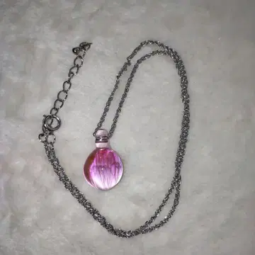 핑크 펜던트 목걸이 조정 가능