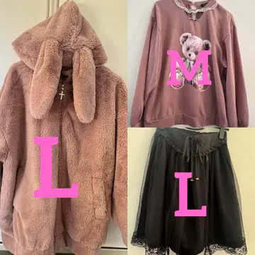 지뢰계 3점 세트 토끼 귀 곰돌이