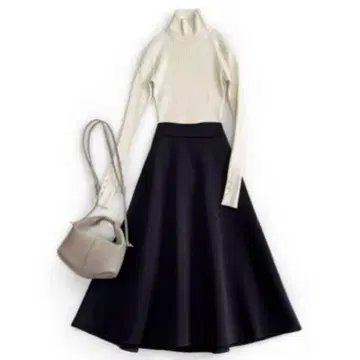 SYSORUS 에어로 단폴 스커트 블랙 36