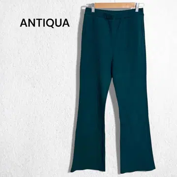 안티카 리브 팬츠 플레어 허리밴딩 스트레치 캐주얼 면 혼방 L