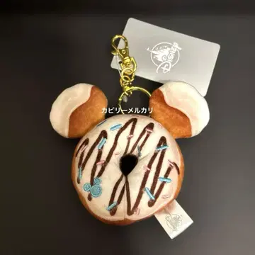 디즈니 플러시 키체인 미키 도넛