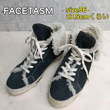 FACETASM 파세타즘 스니커즈 스웨이드 보아 여성용 36