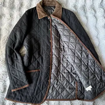 매킨토시 MACKINTOSH x 폴스미스 퀼팅 L 블랙 브라운