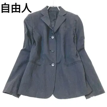 자유인 테일러드 자켓 울 그레이 S 오피스 깔끔한 캐주얼