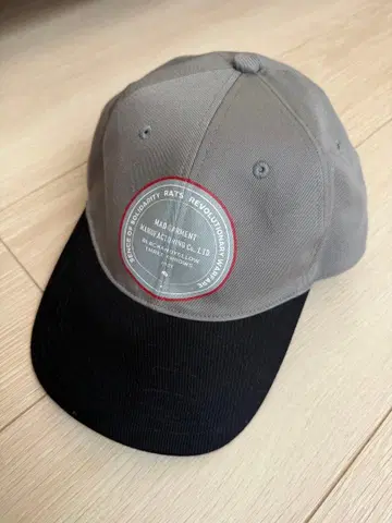 RATS 랏츠 야구 모자 그레이/블랙 프리 사이즈 남성용