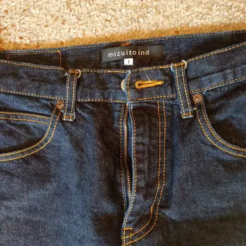 미즈이로 인 데님 팬츠 사이즈 1