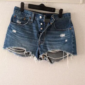 Levi's 데님 숏팬츠 W28 데미지 가공