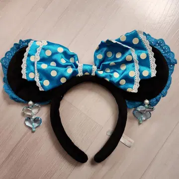 디즈니 미니 마우스 도트 리본 머리띠