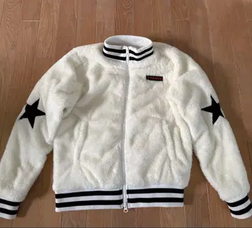 V TWELVE 화이트 플리스 자켓 M