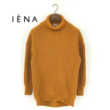 B0128/컨디션 최상 IENA 이에나 울 터틀넥 긴팔 롱