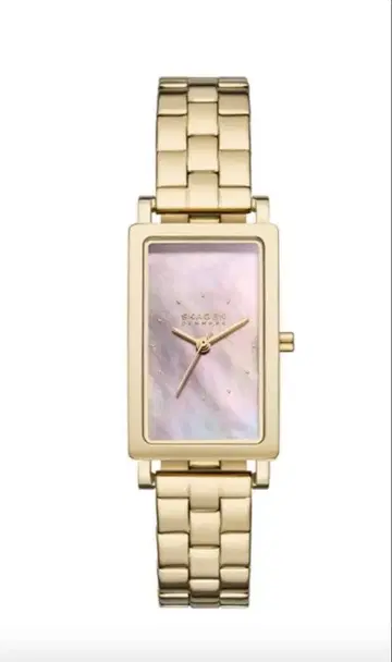 SKAGEN 골드 쿼츠 손목시계