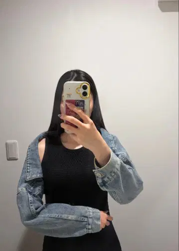 데님 숏 기장 G 재킷 TRIFLE