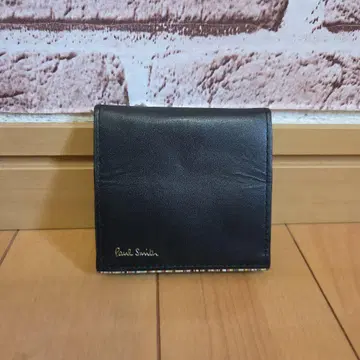 [새상품급] Paul Smith 블랙 가죽 코인 케이스