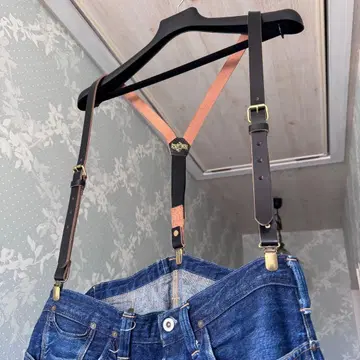 schott 가죽 서스펜더