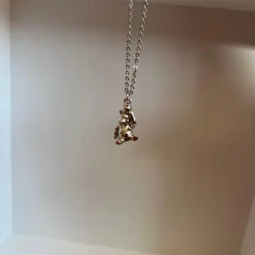 곰돌이 푸 실버 목걸이