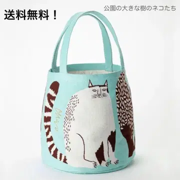모리타미우 토트백 morita miw 공원의 큰 나무 고양이들 새상품
