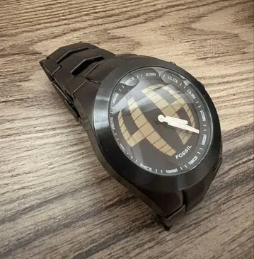 인하 FOSSIL BIG TIC 블랙 손목시계 빅 페이스