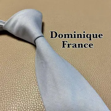 도미닉 프랑스 넥타이 스트라이프 도트 체크 라이트 블루 스카이블루
