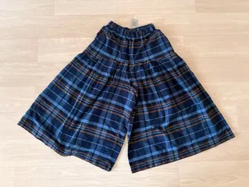 니코앤드 코튼 염축 체크 팬츠 네이비 체크