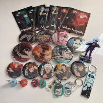 주술회전 캔뱃지 아크릴 스탠드 세트