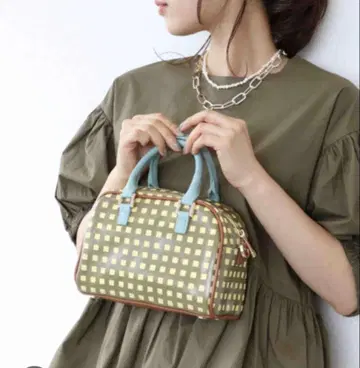 Casselini 체크 무늬 보스턴 백