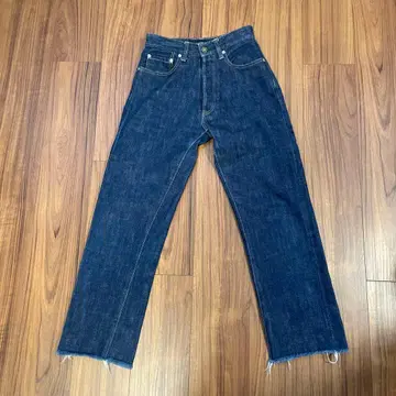 MADISONBLUE 스트레이트 컷오프 데님 다크 블루 XS