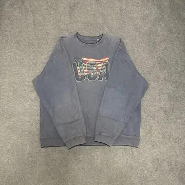 빈티지 맨투맨/네이비/USA