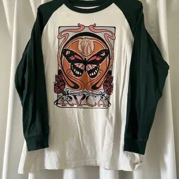RVCA 버터플라이 그래픽 긴팔 T셔츠