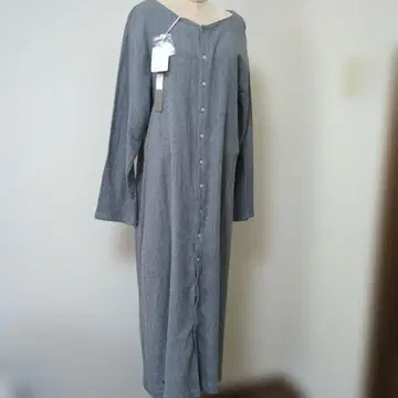 택 포함 새상품 08mab 롱 원피스 면 거즈 소재