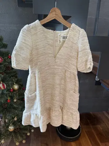 블론디 반팔 미니 원피스