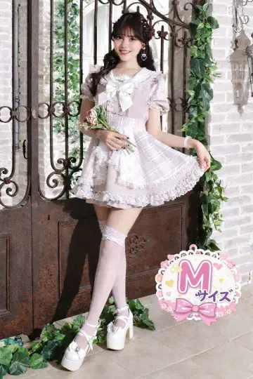 [ 새상품급 ] NOEMIE 시어 체크 리본 세일러 셋업 핑크 M 양산