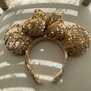 디즈니 스토어 골드 미키 귀 머리띠