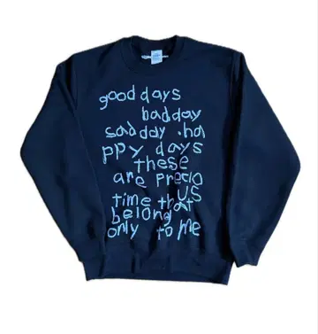 Convenience young 크루넥 맨투맨 M 블랙