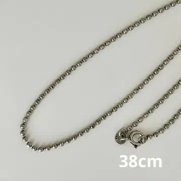 새상품 실버 925 무광 컷 볼 체인 목걸이 38cm 당일 발송