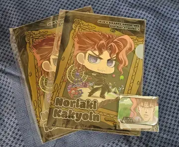 죠죠 월드 2 카쿄인 노리아키 A5 클리어 파일, 모서리 둥근 캔뱃지