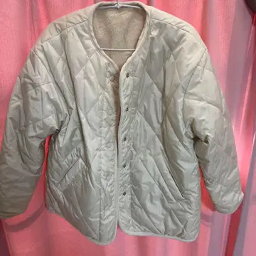 리버서블 퀼팅 블루종