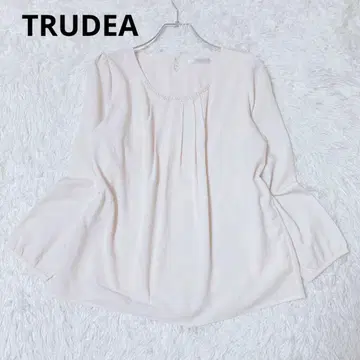 디어 긴팔 블라우스 상의 세레모니 포멀 펄 깔끔한