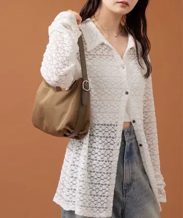 mystic 링 버클 원 핸드 BAG 브라운