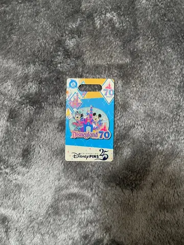 [현지 현물 구매] Disneyland 70주년 기념 핀 배지