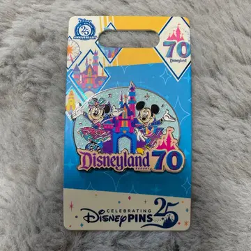 [현지 현물 구매] Disneyland 70주년 기념 핀 배지