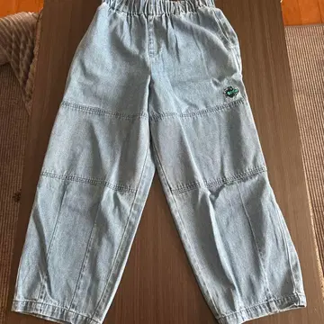 Shut Up? 라이트 블루 와이드 팬츠