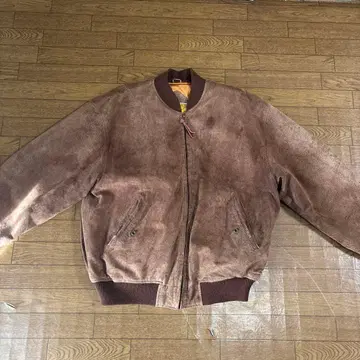 브라운 스웨이드 MA-1 자켓
