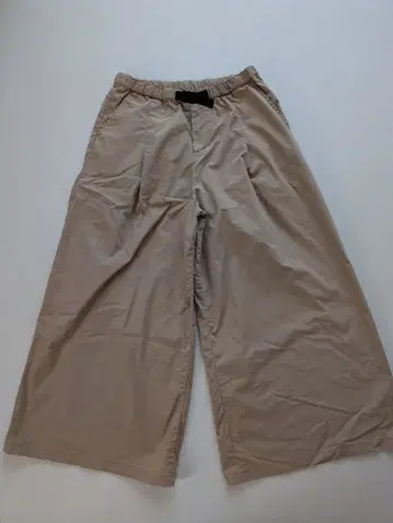 무인양품 베이지 와이드 팬츠 밴딩 버클 포함