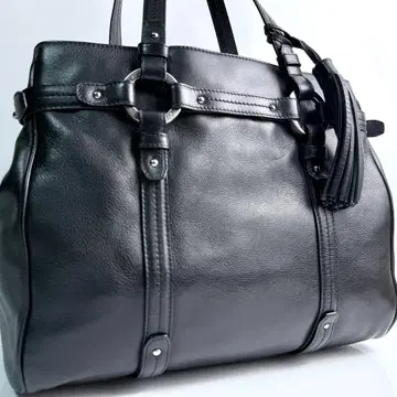 [컨디션 최상] 발리 토트백 블랙 가죽 비즈니스 A4 대용량