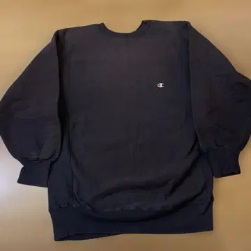 80s 블랙 소매 없는 챔피온 리버스 위브 맨투맨