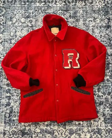 Delong 울 빈티지 바시티 자켓 40