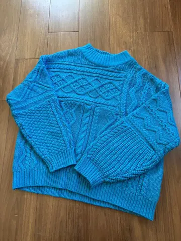 니코앤드 파랑 니트 L 사이즈