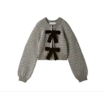 lillybrown 벨로아 리본 니트 그레이