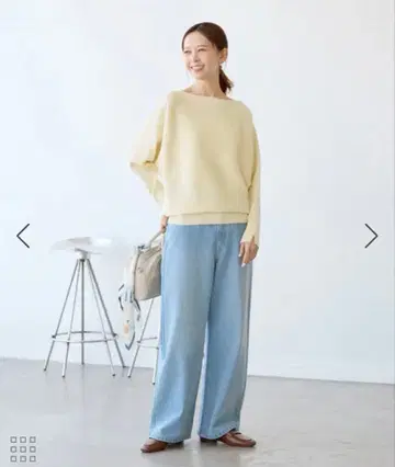 ROPE' PICNIC 마쉬멜로우 소매 펄 돌먼 니트 [키스케]