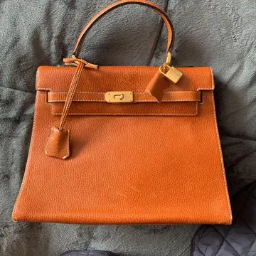 프랑카 앙제리스 브라운 가죽 핸드백